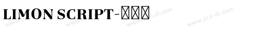 limon script字体转换